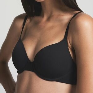 Skims Fits Everybody T-shirt Bra Onyx